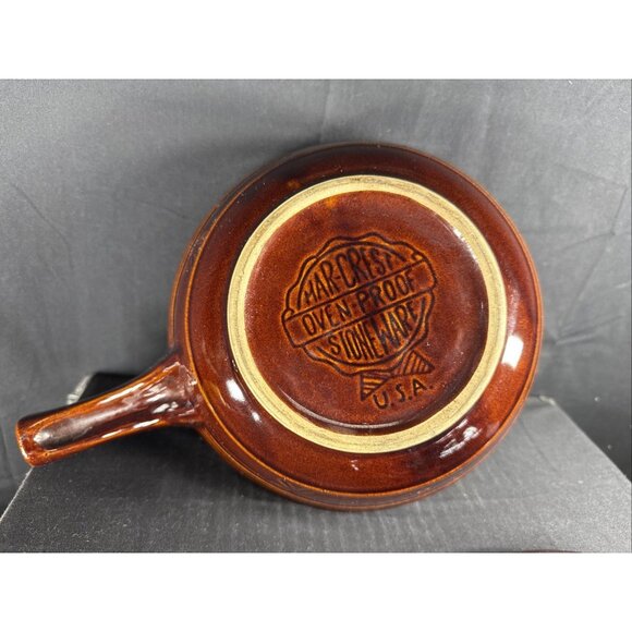 VTG Marcrest Daisy Dot Ovenproof Stoneware Casserole Pot Dish w/ Handle & Lid - Picture 5 of 7